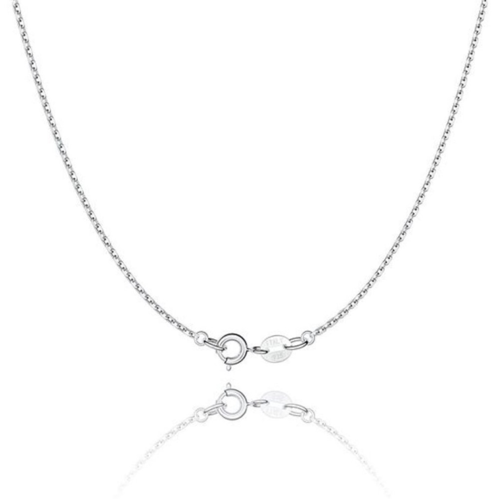 925 Sterling Silver Chain Necklace Women Girls 1.1mm Cable Chain Necklace